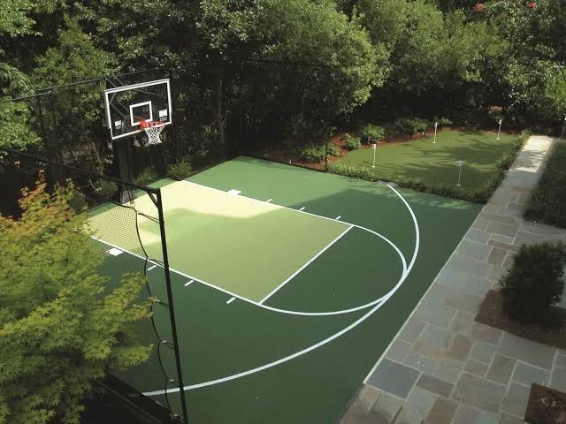 Làm sân bóng rổ mini